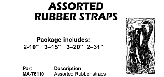 rubber straps