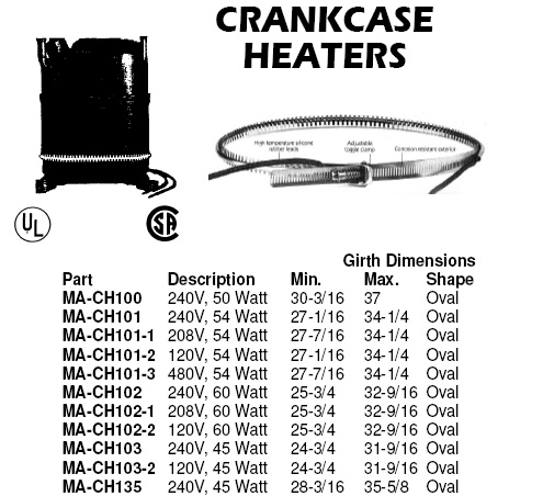 crankcase heaters
