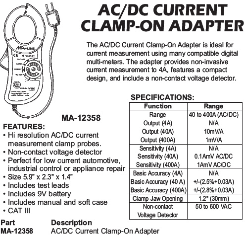 ac clamp on adaptor