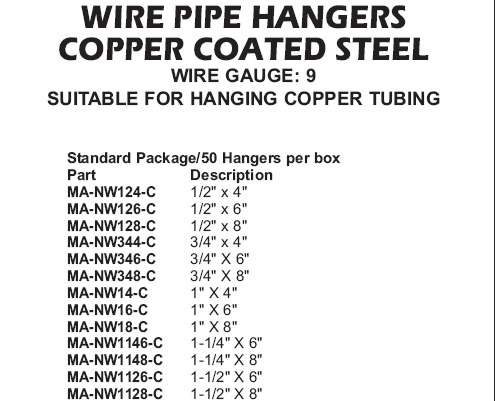 hanging wire