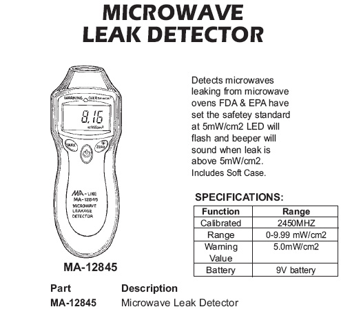 microwave leak detector
