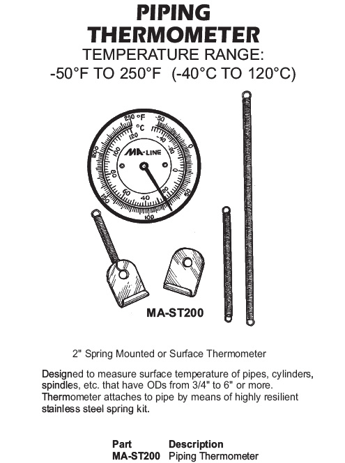 piping thermometer