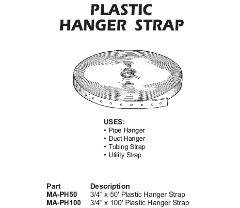 plastic hanger strap