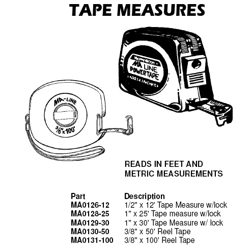 tape measures