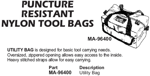 puncture resistant nylon tool bag