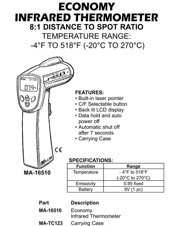economy infrared thermometer
