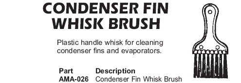 condenser fin whisk brush