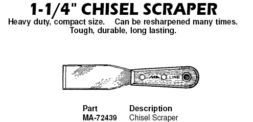chisel scraper