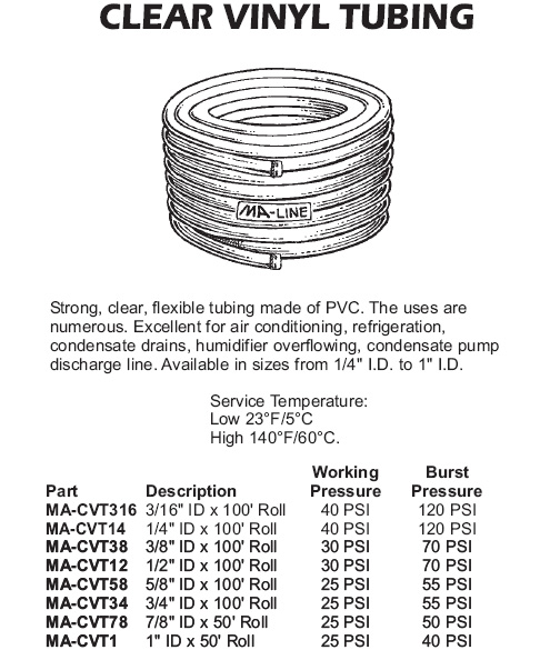 clear vinyl tubing