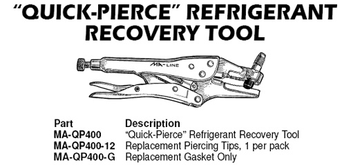 evacuation quick pierce tool