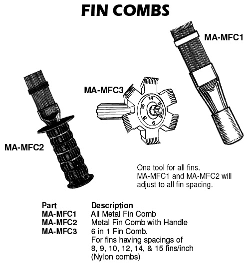 Fin combs