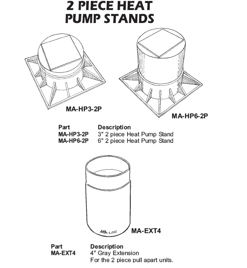 heat pump stand