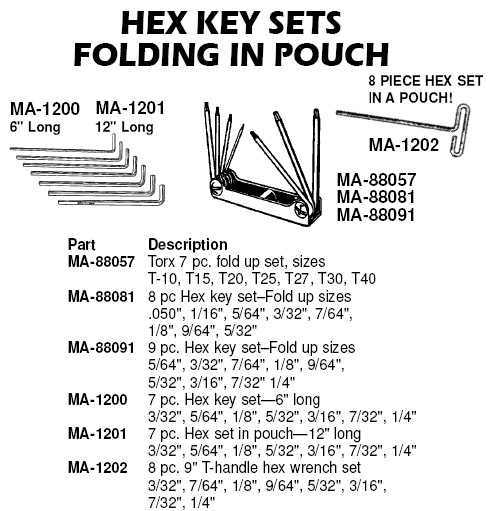 hex key sets