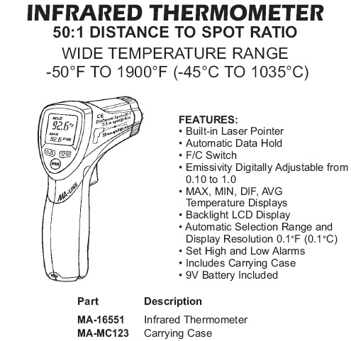 infrared thermometer