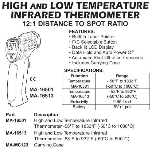 infrared thermometer