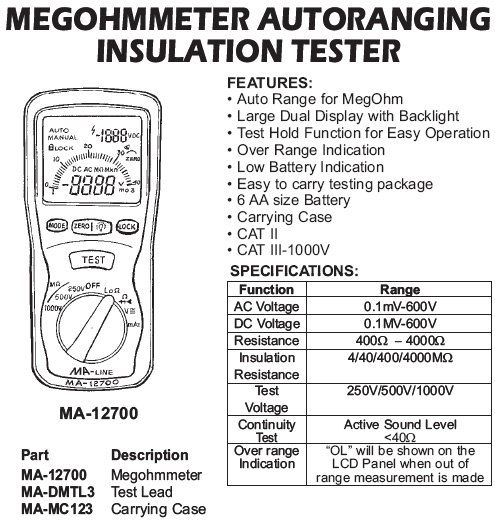 insulation tester