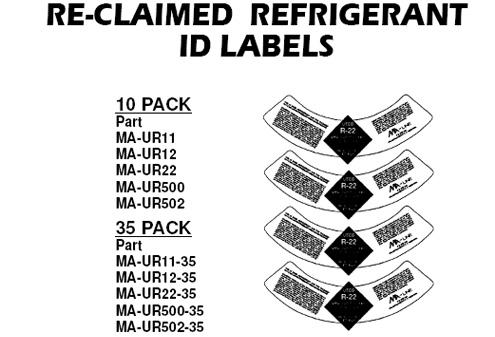 refrigerant labels
