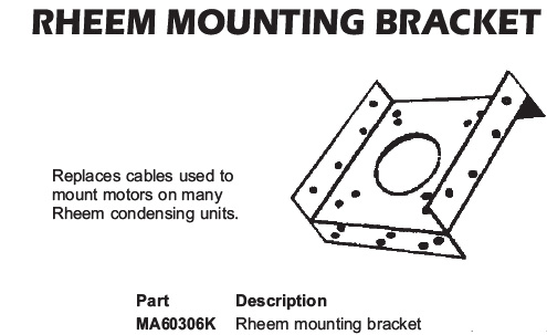 rheem mounting bracket