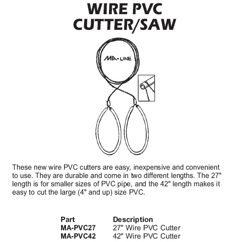 wire pvc cutter/saw