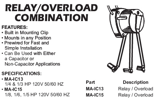 relay/overload combination