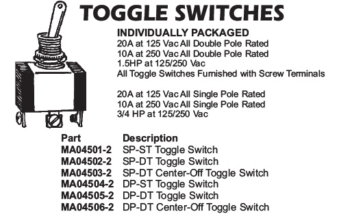 toggle switches