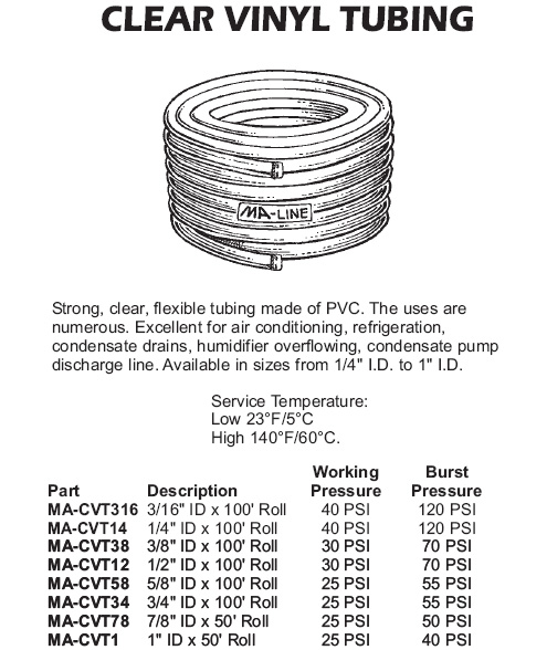 vinyl tubing