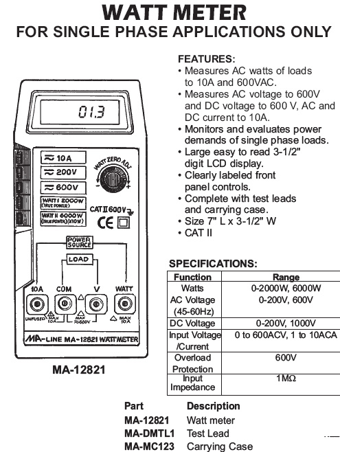 watt meter